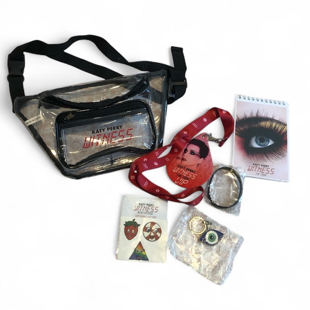 Katy Perry Witness Tour VIP Meet & Greet Gift Belt Bag With Gifts